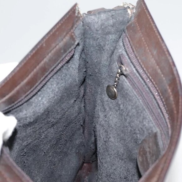 GUCCI Shoulder Bag Nylon Brown Gold Auth bs20545 - Picture 11 of 16